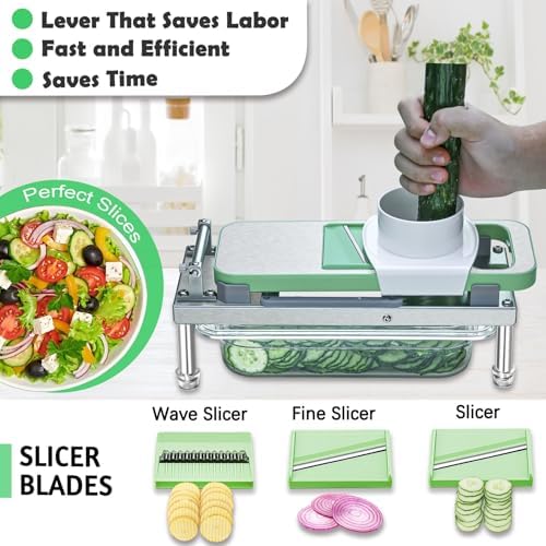 Vegetable Chopper Veggie Cutter Onion Food Potato Dicer with Container - Image 3