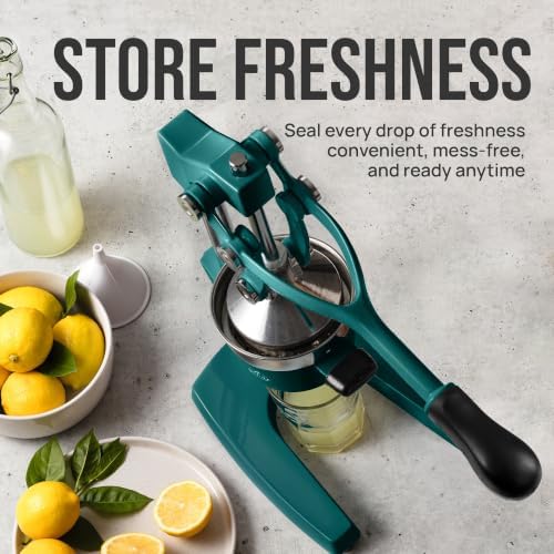 Zulay Kitchen Cast Iron Juicer, Orange Manual Juicer, Citrus Press, Gray - Image 7
