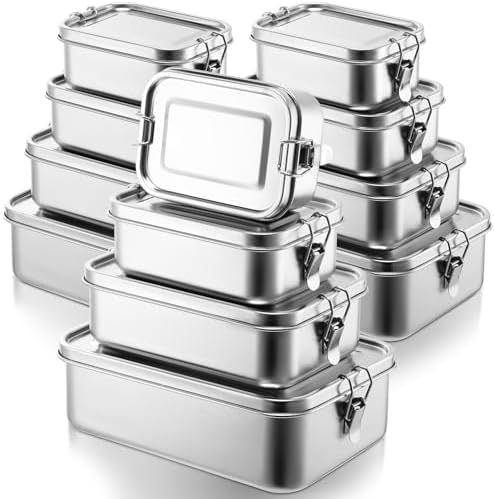 Umigy Stainless Steel Food Containers, 4 Sizes, Mixed, 8 Pcs by Umigy