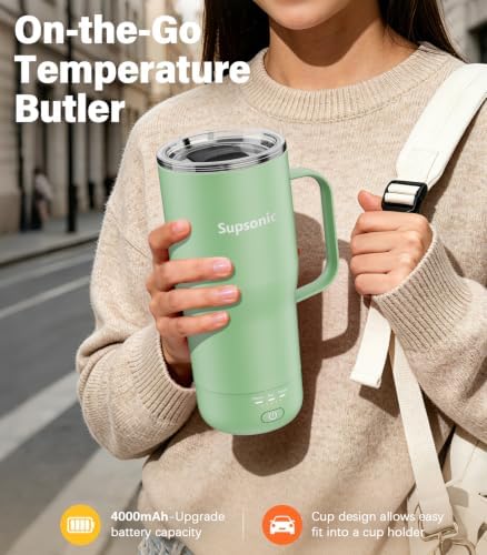 Supsonic Heated Coffee Mug, 20oz Electric Temperature Control Cup (S3) - Image 4
