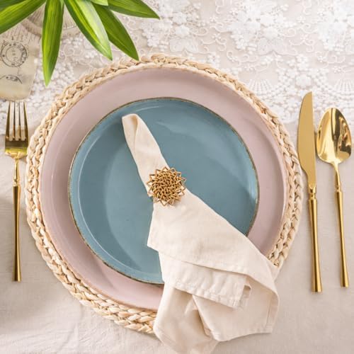 AmorArc Dinnerware Sets for 4, 12 Pieces Ceramic Plates and Bowls Set - Image 3