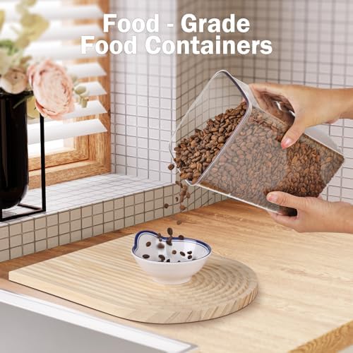 Melovom Pop Food Storage Containers Airtight Food Storage Containers Set with Lids Kitchen Pantry Organization and Storage, Stackable, BPA Free, 3 x 1.2Qt - Image 7
