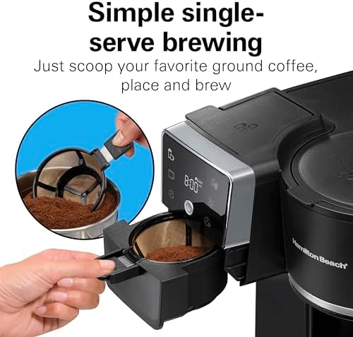 Hamilton Beach 2-Way Drip Coffee Maker & Single Serve Coffee Machine - Image 6