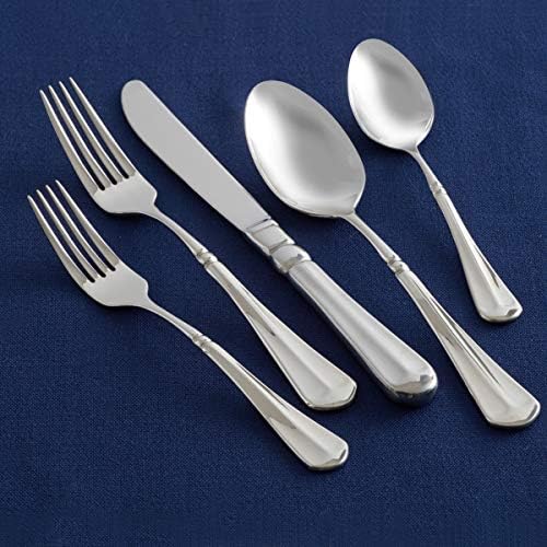 Mikasa French Countryside 65-Piece Flatware Set, Service for 12, 18/10 Stainless Steel Silverware Set with Hostess Serving Pieces, Dishwasher Safe (Pack of 2) - Image 4