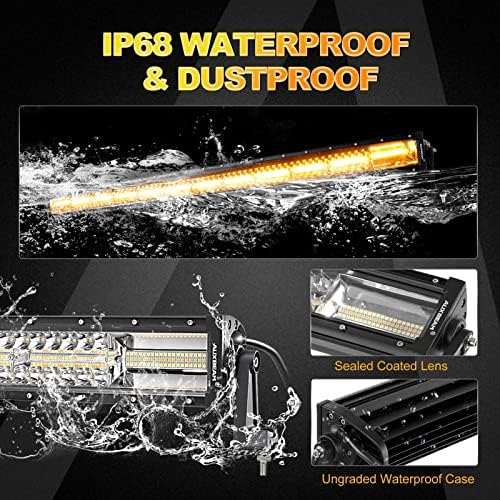 Auxbeam 50" Curved LED Light Bar, 288W Dual-Color 6 Modes Driving Lights - Image 4