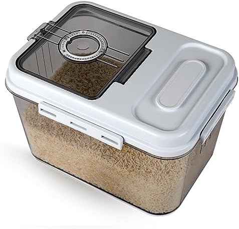 Chef's Path Extra Large Airtight Rice Storage Container with Measuring Cup, Pack of 1, 8 L Capacity, Kitchen and Pantry Canister for Rice, Flour, Sugar, and Baking Supplies - Image 6