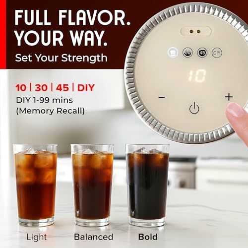 Mueller RapidBrew Cold Brew Iced Coffee Maker, Mineral Blue - Image 3