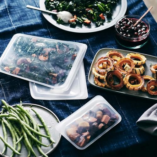 Stasher Premium Reusable Silicone Food Storage Bags, 4-Pack, Multicolor - Image 2