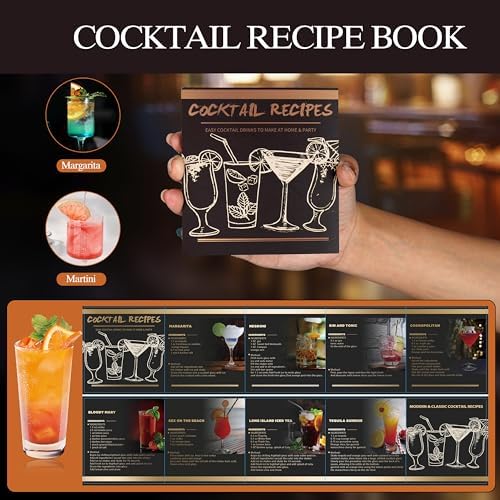 Mixology Bartender Kit – 24 Piece Gun Metal Cocktail Shaker Set w/Stand – Essential Home Bar Accessories Martini Shaker, Jigger, Muddler, Chilling Cubes & More - Image 3