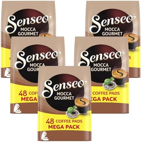 Senseo Mocca Medium Roast Coffee Pods - 240 Count (5 Packs) Rich & Smooth by Senseo