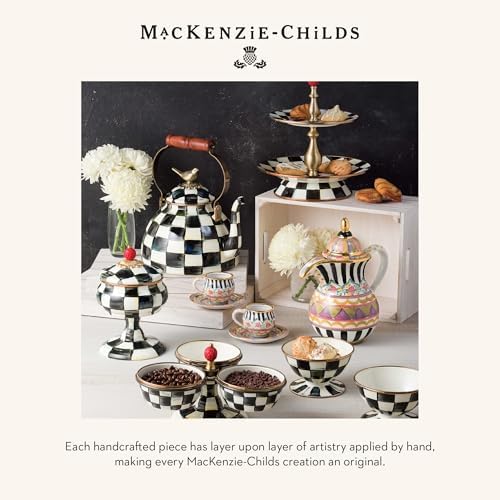 MACKENZIE-CHILDS Chip-and-Dip Serving Set, Black-and-White Courtly Check - Image 6