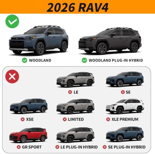 Autekcomma Lockable 260lbs Roof Rack Cross Bars Fits 2026 Toyota RAV4 - Image 2