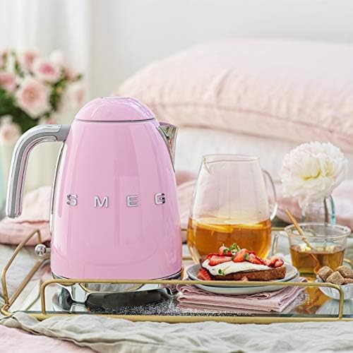 SMEG 50's Retro Style Electric Water Kettle with Automatic Shutoff, Removable Base, and Water Indicator, KLF03PKUS, Pink - Image 2