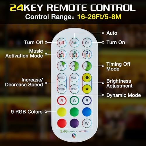 LED Lighted Liquor Bottle Display Shelf, 3 Tiers 24 Inch Bar Bottle Display Shelf with Remote and App Control for Home Bar Party Whiskey Wine Coffee Syrup Water Bottles Display - Image 4