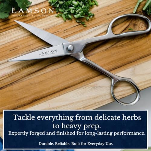 Lamson Kitchen Shears, 8 In Forged Take Apart Poultry Scissors - Image 4