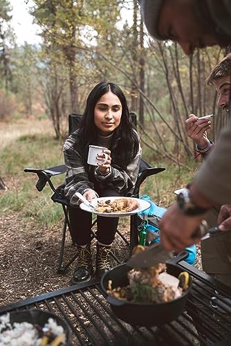 Stansport Deluxe 24-Piece Enamel Tableware Set - Enamel Plates and Bowls Lightweight and Durable Camp Dish Set for Camping and Backpacking Plates and Bowls for 4 People - Image 6