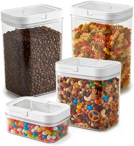 ECOBERI Airtight Food Storage Containers for Pantry, 4 Piece by SmartDesignForEverydayLife