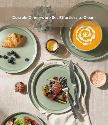 GBHOME Stoneware Dinnerware Sets for 4,16-Piece Plates and Bowls Set - Image 4