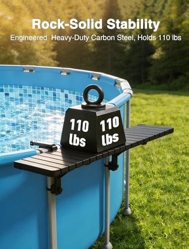 Pool Bar for Above Ground Pool Accessories, 42.4"x8.6", Heavy Duty - Image 3