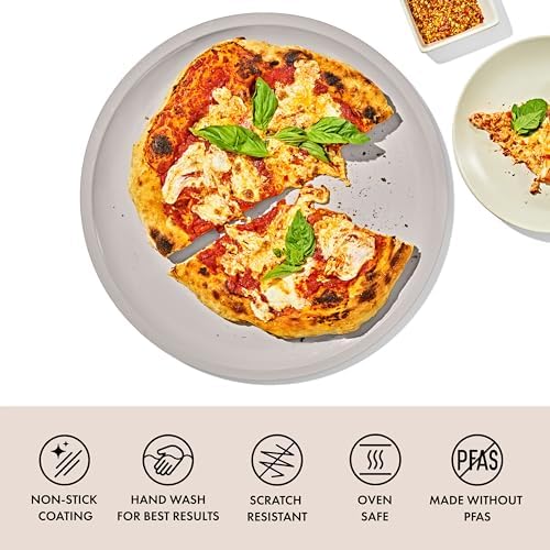 OXO Good Grips Non-Stick Pro Ceramic Coated 15-Inch Pizza Pan, Biscuit - Image 2
