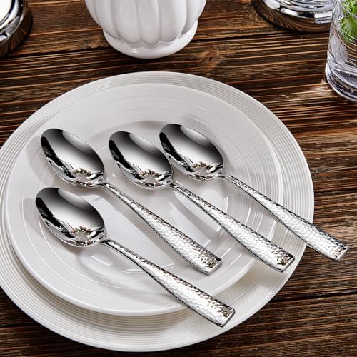 KEAWELL Premium Louis Hammered 20/45/65-Piece Silverware Set (20) - Image 4
