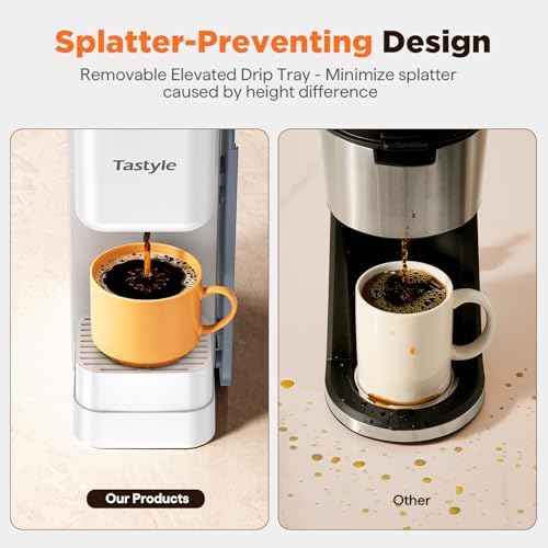Tastyle Hot & Iced Coffee Maker with Magnetic K-Pod Holder, Fits 7.3'' Mug - Image 4