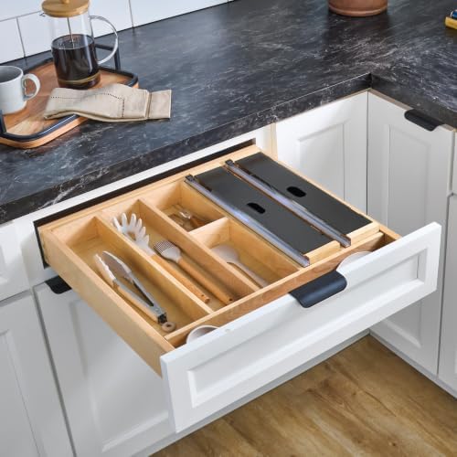 Rev-A-Shelf Foil Wrap Insert Organizer and Dispenser for Kitchen, Black - Image 7