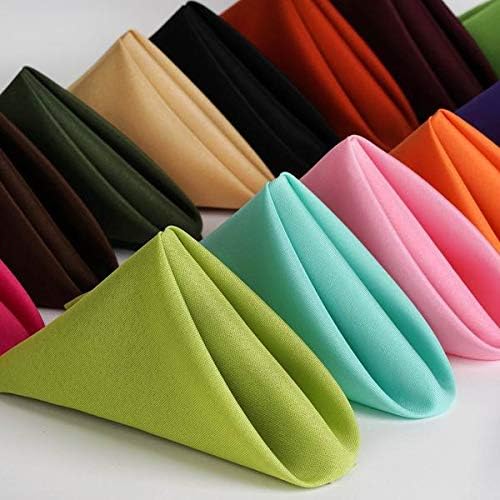 100 pcs 17-Inch Yellow Polyester Luncheon Napkins - for Wedding Party Reception Events Restaurant Kitchen Home - Image 5