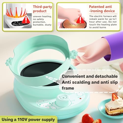 Cicicooie Kids Cooking Sets Real Easy Montessori Kitchen Safe Tools Making for Beginner Cooking Educational (Green) - Image 3