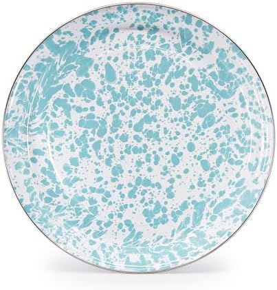 Golden Rabbit Enamelware Medium Tray, 15.5 inch, Sea Glass by GoldenRabbitEnamelware