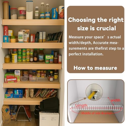 5 Pack 30x12in Wire Shelf Cover for Pantry, Closet, Kitchen – Waterproof PVC Wood-Look Wire Rack Covers for Shelves, Multiple No-Tool Installation - Image 2