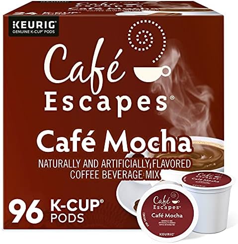Cafe Escapes Cafe Mocha Keurig Single-Serve K-Cup Pods, 96 Count by Cafe+Escapes
