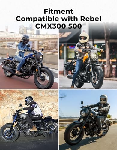 KEMIMOTO Motorcycle Handlebar Risers with Dashboard Bracket Fit for Rebel - Image 6