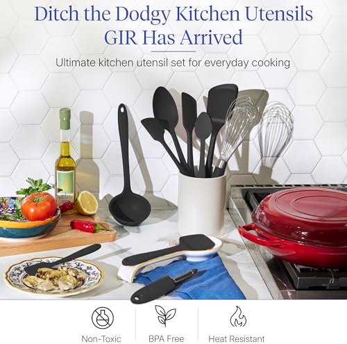 GIR: 10-Piece Silicone Ultimate Kitchen Utensils Set – Black - Image 2