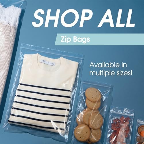 5” X 7” (1000 Count) 2 Mil Clear Reclosable Zip Plastic Poly Bags - Image 7