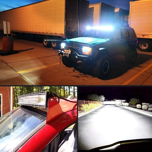 Nilight ZH408 52Inch 783W Curved Triple Row Flood Spot Combo Beam Led Bar 78000LM Driving Lights with 12AWG Heavy Duty 12V 5Pin Rocker Switch Wiring Harness Kit-1 Lead,waterproof - Image 4
