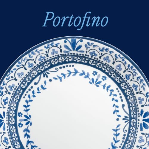Corelle Vitrelle 6 PIECE Dinner Plates Set Triple Layer Glass and Chip Resistant, Lightweight Round Plates, Portofino - Image 2