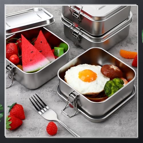 Umigy Stainless Steel Food Containers, 750ml, Undivided, 4 Pcs - Image 5