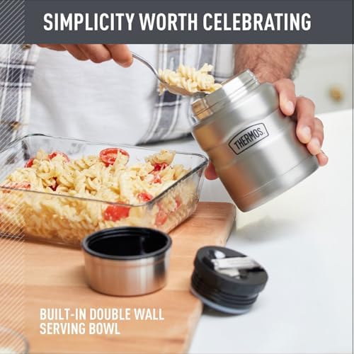 THERMOS Stainless King Food Jar with Spoon, 16oz, Matte Teal - Image 3
