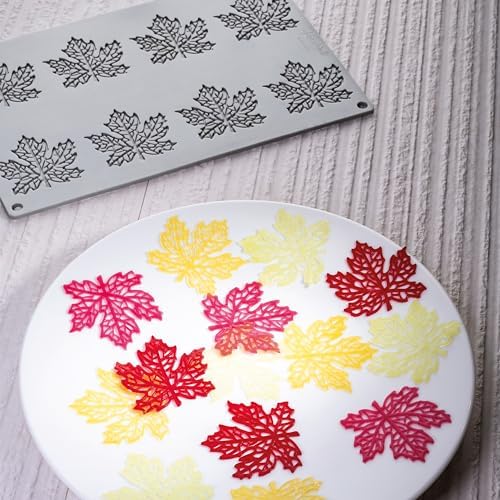 Pavoni GG049 Maple-Leaf Baking Mold Freezing Mould with 8 Cavities, each 2.60 Inch x 2.46 Inch x 0.08 Inch High - Image 5