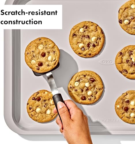 OXO Good Grips Non-Stick Pro Ceramic Coated Metal Bakeware Half Sheet Pan – Storm Blue (Pack of 6) - Image 4