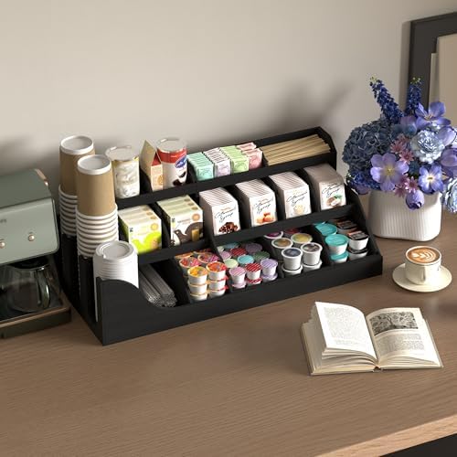 Suli 3-Tier Coffee Bar Station Organizer for Countertop,Extra large,18-Slot - Image 6