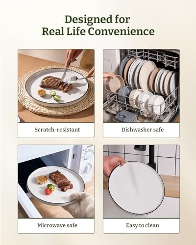 Famiware Nebula 24-Piece Stoneware Dinnerware Set with Pasta Bowls - Image 7