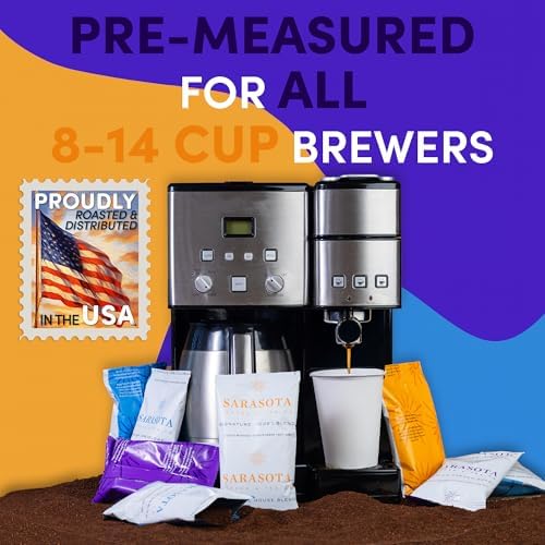 Coffee Packets Bulk 2 oz | Pre-Measured Ground Coffee Frac Packs | 12-Cup Drip Brewer Bags | Medium Roast, Colombian & Dark Roast Variety | 100 Count - Image 4