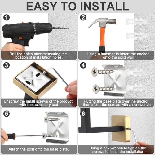 15 Pcs Black Gold Bathroom Hardware Accessories Bath Towel Bar Set - Image 4