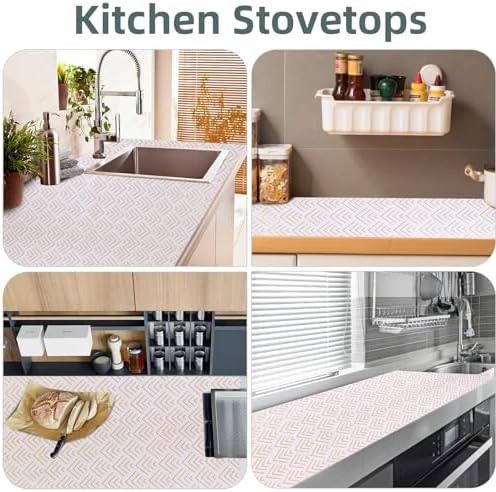 Shelf Liner for Kitchen Cabinets Non Adhesive Drawer Liner Non-Slip - Image 6