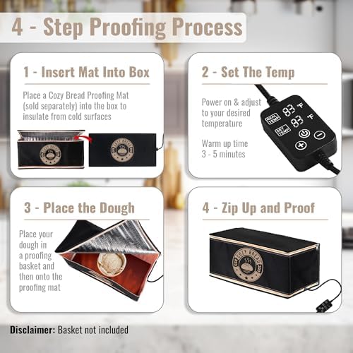 Cozy Bread® Proofing Mat & Thermal Insulation Box Bundle (10" x 21") | The Best Bread Proofer | Proof Dough, Grow Sourdough Starter, Ferment Yogurt - Image 5