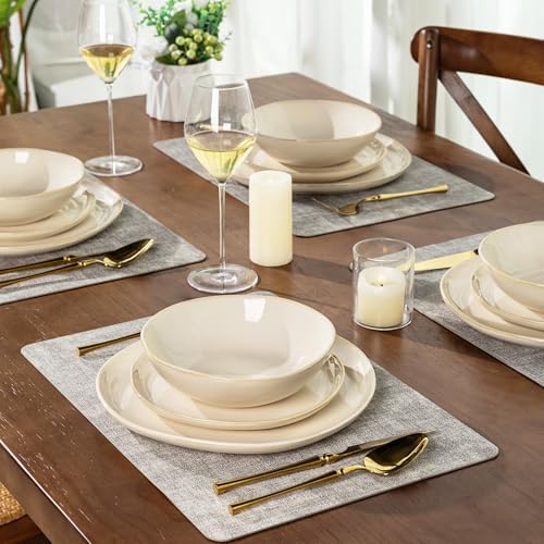 AmorArc Ceramic Dinnerware Sets for 8, 24Pcs Plates and Bowls Sets Dishes - Image 7