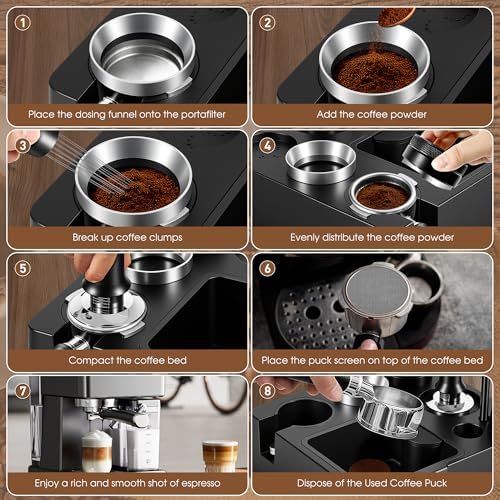 Reoszeank 51mm Espresso Accessories Kit, Tamping Station, Knock Box, Tamper - Image 2