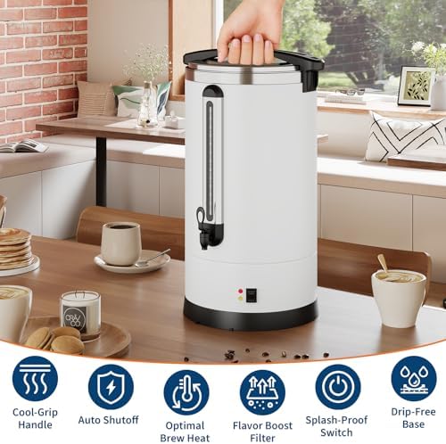 120 Cup Coffee Urn, 18 l Large Commercial Coffee Maker - Image 3